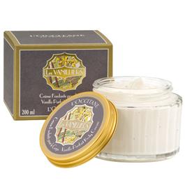 Lavish cream melts onto the skin, releasing a long-lasting and sweet vanilla bean fragrance. Small flecks reminiscent of vanilla beans intensify the fragrance.