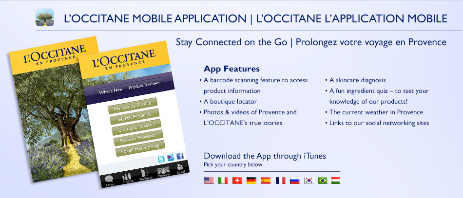 Loccitane Mobile Application