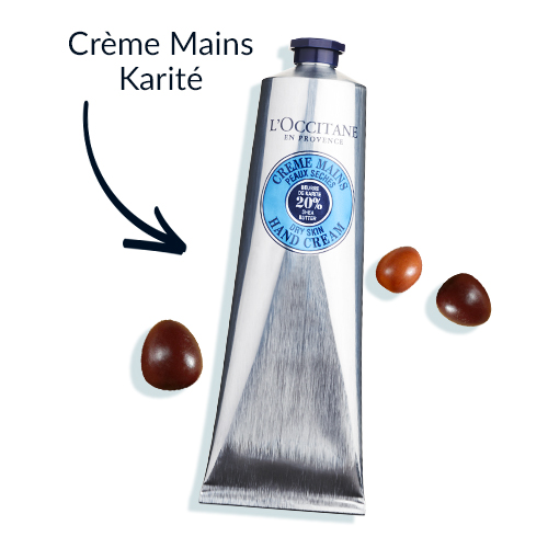 Tous les jours offrez-vous les bienfaits du karité et découvrez la douceur et le fondant de la Crème Mains Karité. Pour des mains hydratées et douces