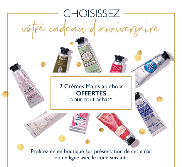 Votre cadeau d'anniversaire