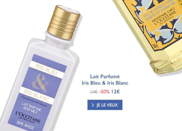 Lait Parfum Iris Bleu & Iris Blanc