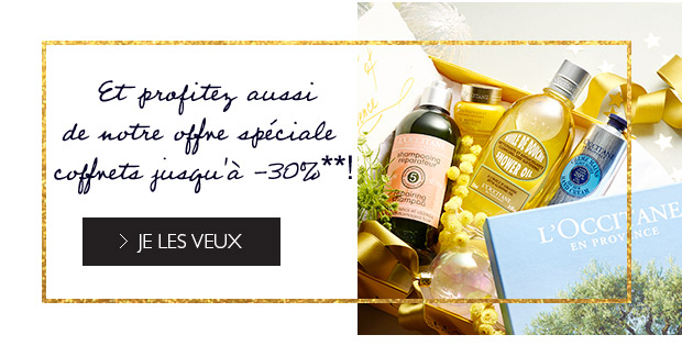 Belles trousses et jolis coffrets, dcouvrez nos ides cadeaux jusqu' -30%**!