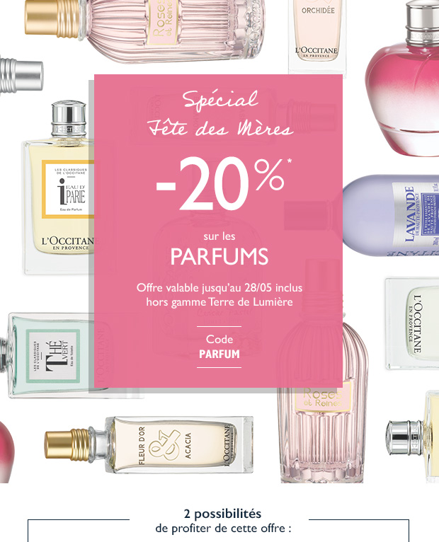 -20% sur les parfums et les coffrets parfums*