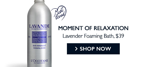 Lavender Foaming Bath. SHOP NOW