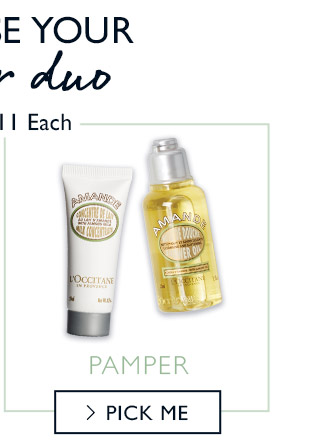 PAMPER. PICK ME