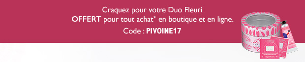 Profitez vite de votre duo fleuri offert