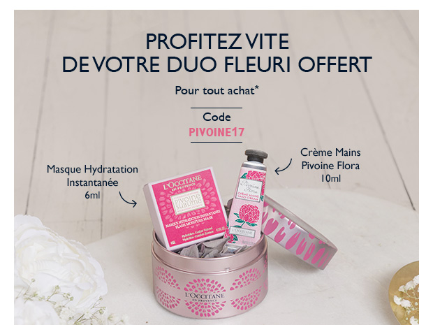 Profitez vite de votre duo fleuri offert