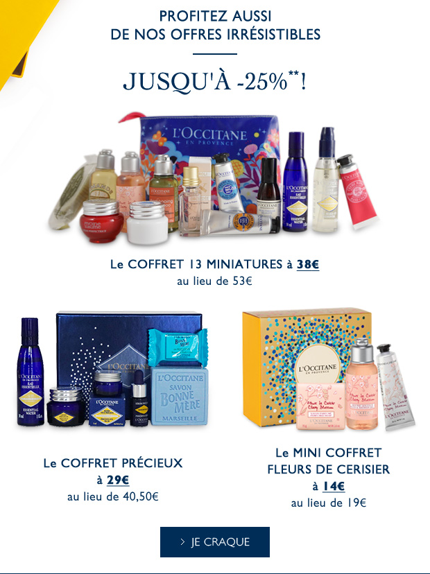 PROFITEZ AUSSI DE NOS OFFRES IRRSISTIBLES Jusqu' -25%