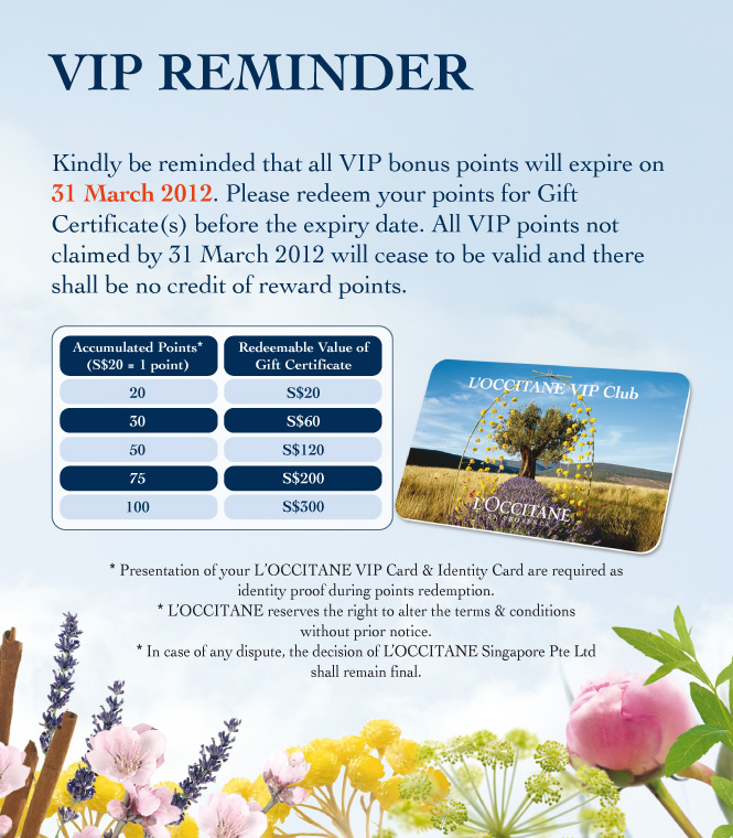 VIP Reminder