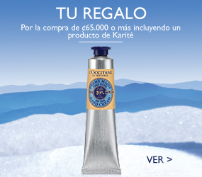 Por la compra de $65.000 o mas incluyendo un producto de Karite