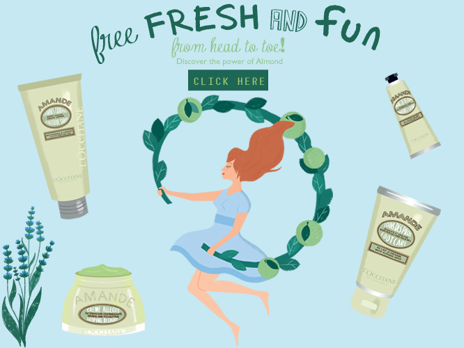 Free, fresh and fun from head to toe. Discover the power of almond.