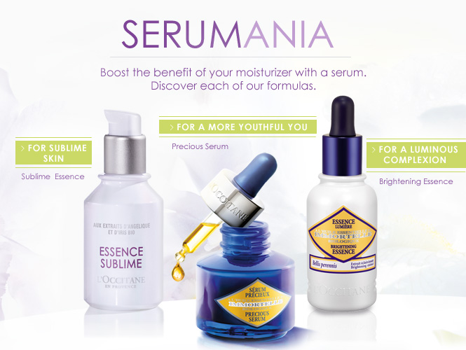 SERUMANIA

Boost the benefit of your moisturizer with a serum.  Discover each of our formulas 