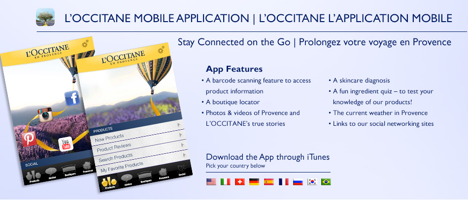 Loccitane Mobile Application