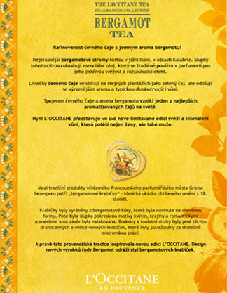 Tisková zpráva: Bergamot