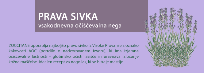Prava sivka AOC za globinsko čiščenje