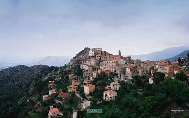 The village of Speloncato, Corsica.