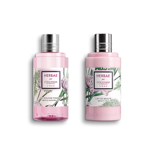 Duo Gel Douche et Lait Corps Herbae L'Eau - L'Occitane en Provence