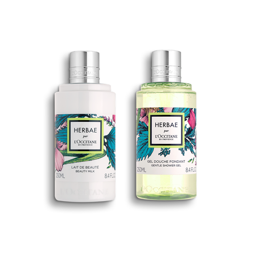 Duo Gel Douche et Lait Corps Herbae - L'Occitane en Provence