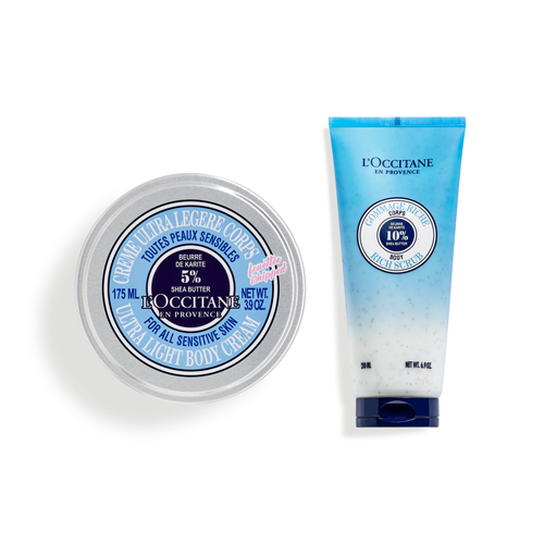 Duo Gommage et Crème Karité Ultra Légère - L'Occitane en Provence