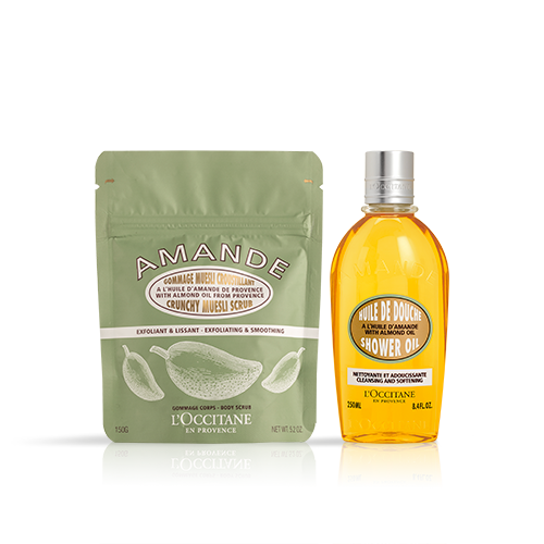 Duo Huile de Douche Amande et Gommage Muesli Croustillant - L'Occitane en Provence