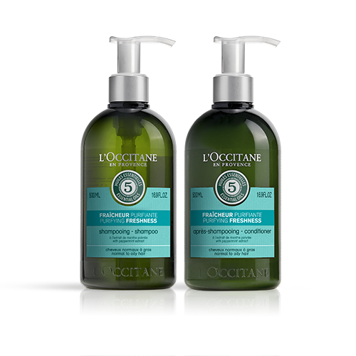 Duo Shampooing et Après-shampooing Pure Fraicheur - L'Occitane en Provence