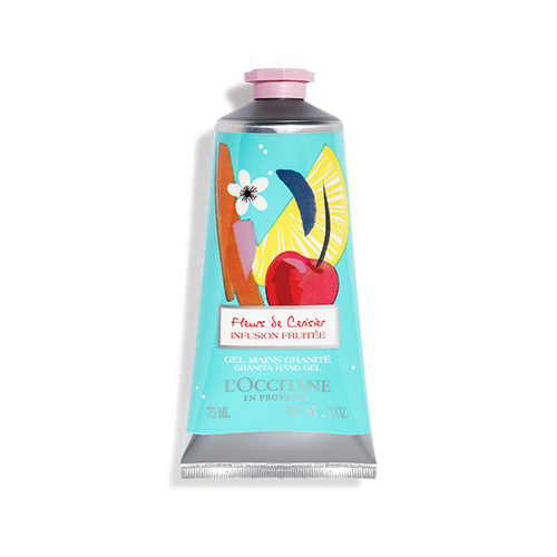 Gel Mains Granité Fleurs de Cerisier Infusion Fruitée - 75 ml - L'Occitane en Provence