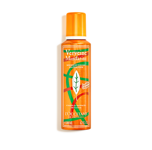 Mousse de Douche Fouettée Verveine Mandarine - 200 ml - L'Occitane en Provence