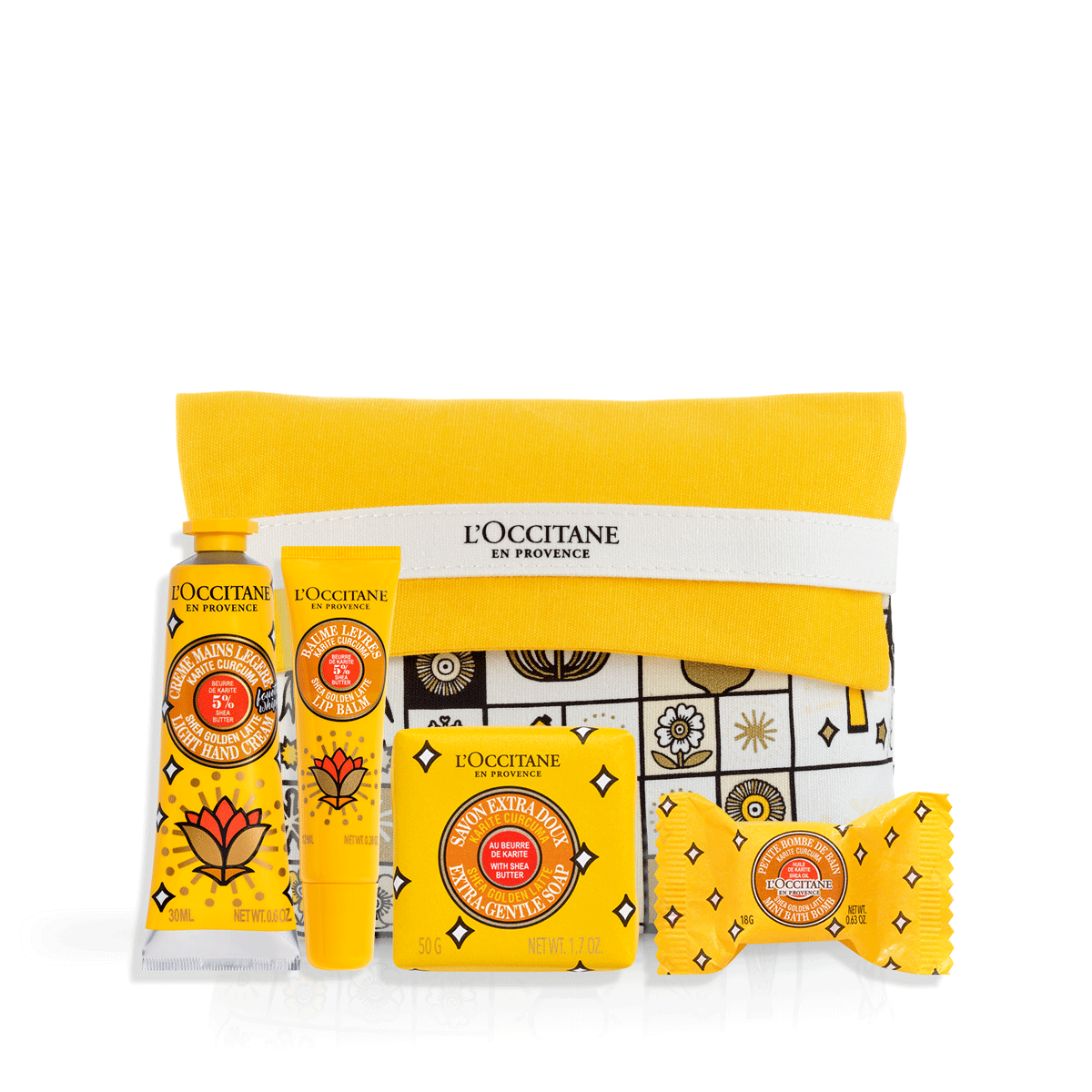 Shea Golden Latte Discovery Pouch