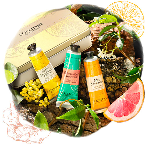 Pierre Hermé revisite nos crèmes mains à travers des souvenirs de la Méditerranée. Des parfums frais, festifs et fruités pour apporter de la douceur et du caractère à ces collections aussi gourmandes qu'un macaron. 