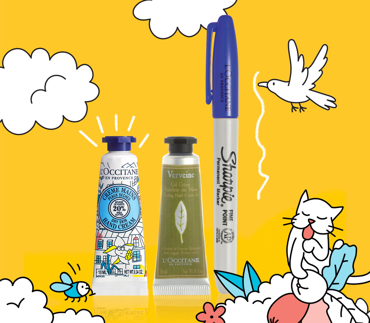 Votre Crème Mains Karité 10mL et son stylo SHARPIE bleu sont OFFERTS dès 15€ d'achat*. 