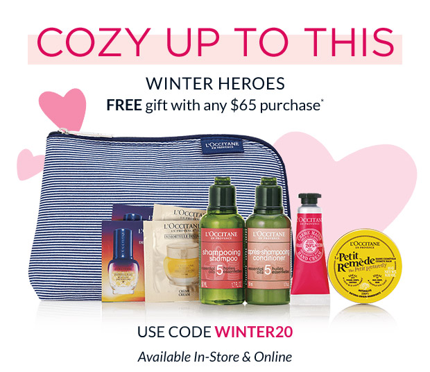 WINTER HEROES FREE WITH PURCHASE* USE CODE WINTER20. SHOP NOW