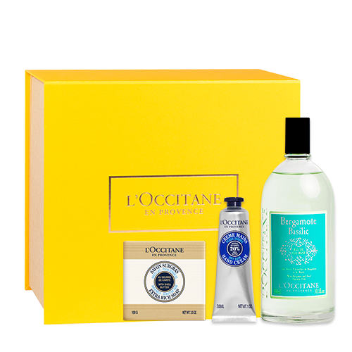 Vista 2 L'OCCITANE Presente Especial Karité e Bergamota L'OCCITANE en Provence L'OCCITANE en Provence