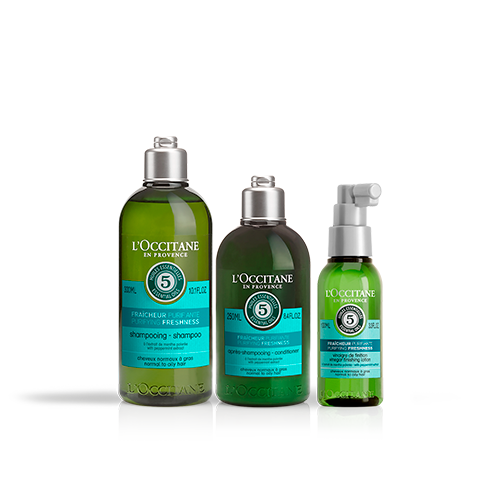 Vista 2 L'OCCITANE Rotina Trio Cuidado Aromacologia Refrescante L'OCCITANE en Provence L'OCCITANE en Provence