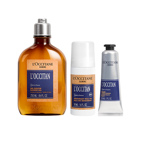 Vista 2 L'OCCITANE Rotina Banho e Barba L'Occitan L'OCCITANE en Provence L'OCCITANE en Provence