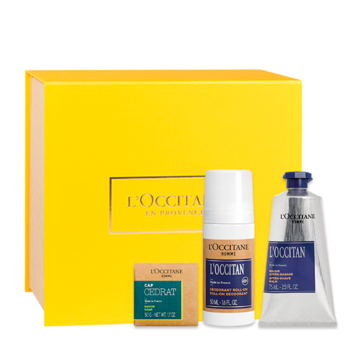 Vista 2 L'OCCITANE Presente Trio com Cap Cedrat e L'Occitan L'OCCITANE en Provence L'OCCITANE en Provence