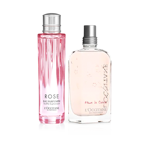 Vista 2 L'OCCITANE Rotina Duo Água de Colônia Alegria e Flor de Cerejeira L'OCCITANE en Provence L'OCCITANE en Provence