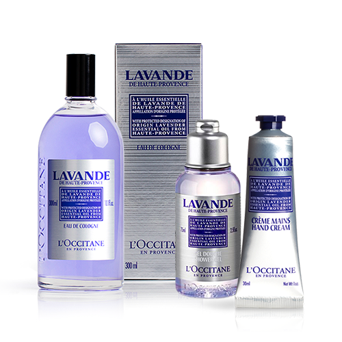 Vista 2 L'OCCITANE Rotina Trio Lavanda L'OCCITANE en Provence L'OCCITANE en Provence