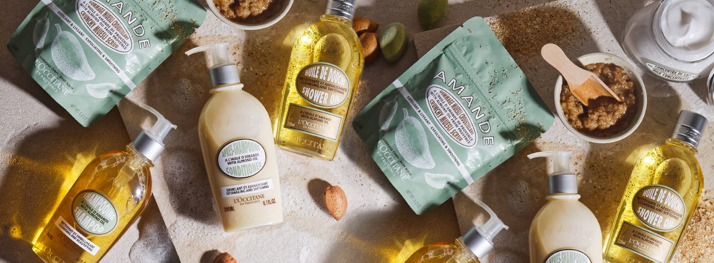 L occitane маленькие радости. L'Occitane Almond. L'Occitane набор восхитительный миндаль. Скраб для лица l'Occitane. L’Occitane Shea Chestnut.