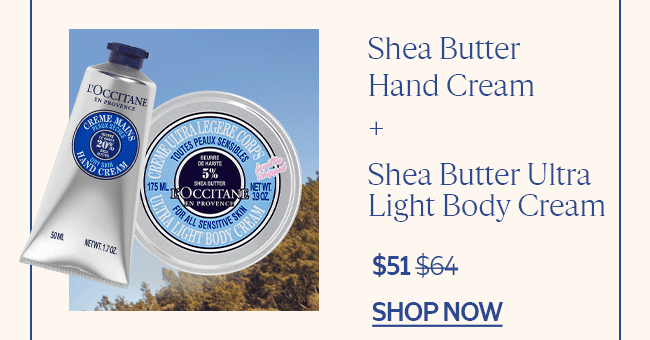 WINTER SHEA SAVIORS | SHEA BUTTER HAND CREAM + SHEA BUTTER ULTRA LIGHT BODY CREAM | SHOP NOW
