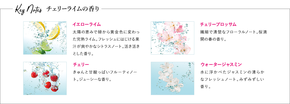 Key Notes チェリーライムの香り