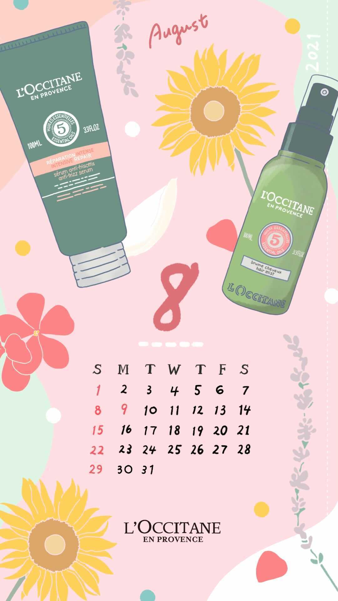 スマートフォン用カレンダープレゼント ロクシタン公式通販